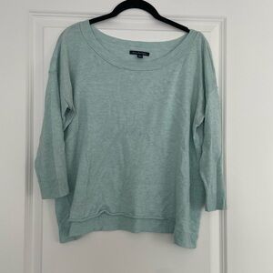 Light blue 3/4 length sweater
